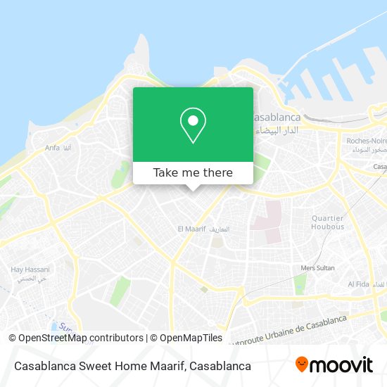Casablanca Sweet Home Maarif map