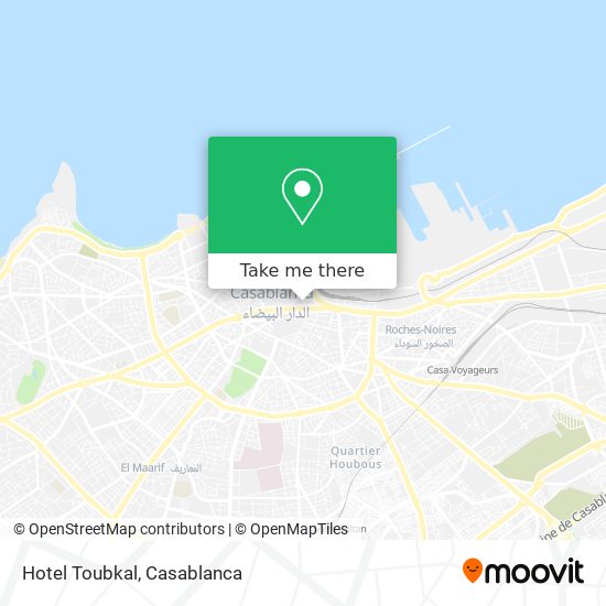 Hotel Toubkal map
