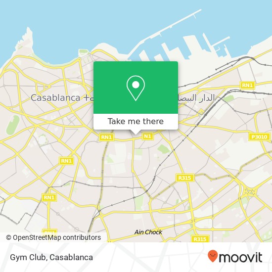 Gym Club map