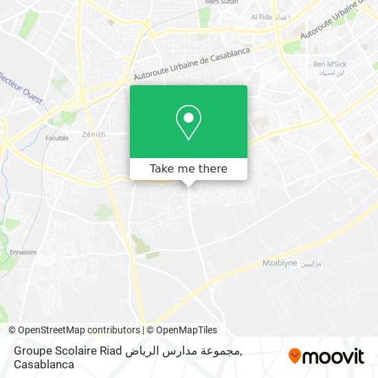 Groupe Scolaire Riad مجموعة مدارس الرياض map