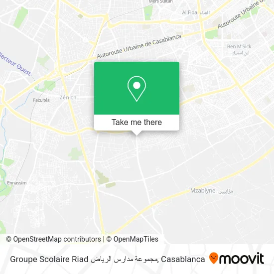 Groupe Scolaire Riad مجموعة مدارس الرياض map