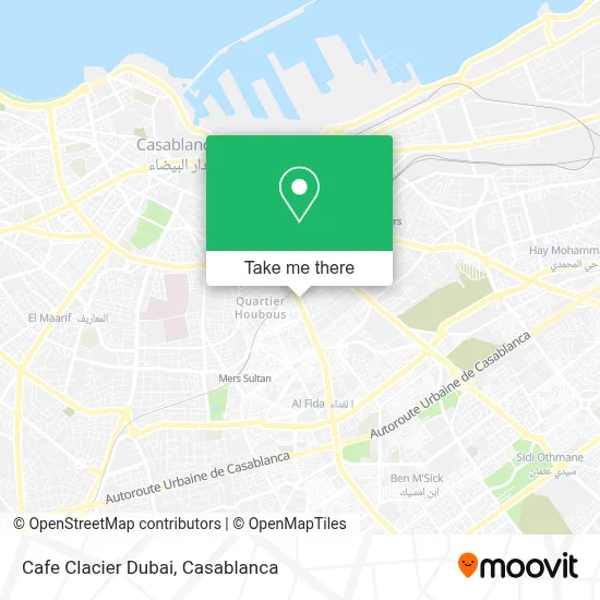 Cafe Clacier Dubai map