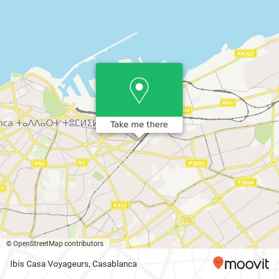 Ibis Casa Voyageurs map