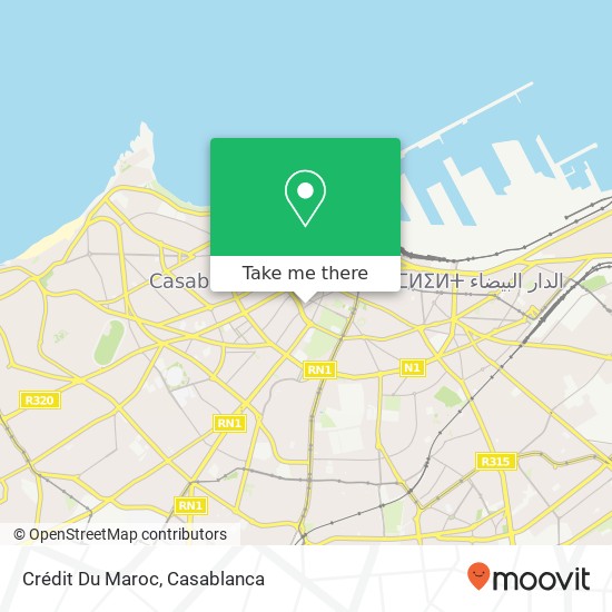 Crédit Du Maroc map