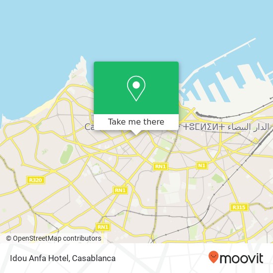 Idou Anfa Hotel map