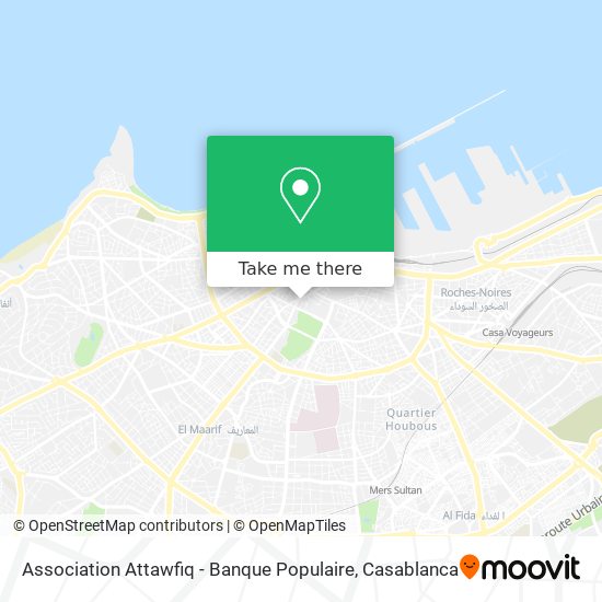 Association Attawfiq - Banque Populaire map