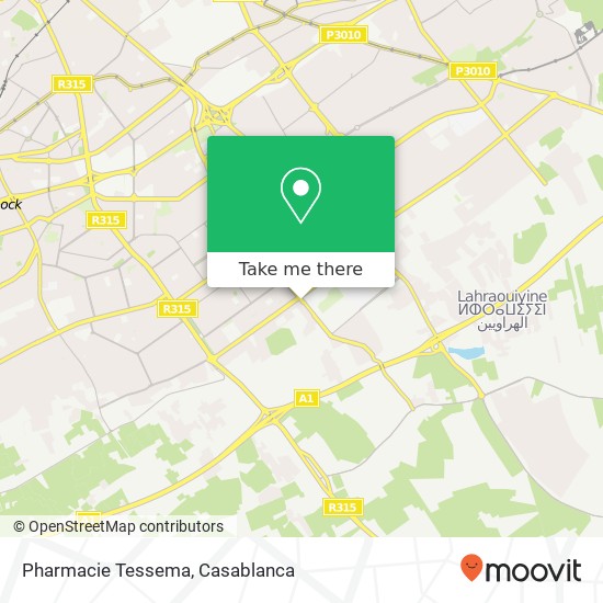 Pharmacie Tessema map