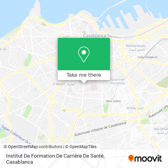 Institut De Formation De Carrière De Santé map