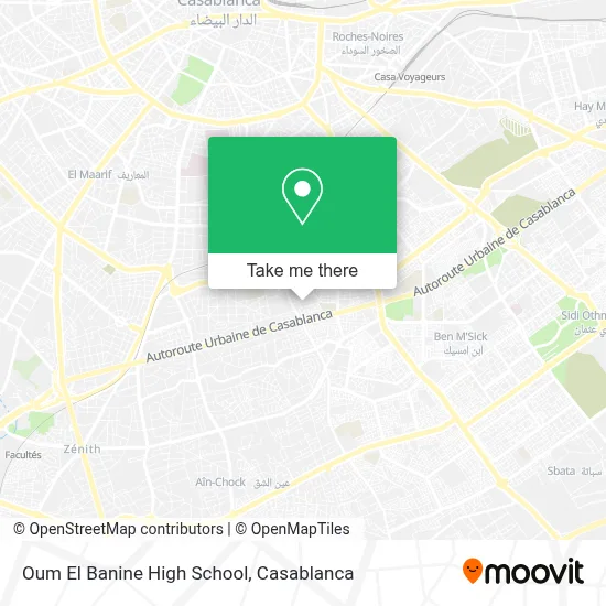 Oum El Banine High School map