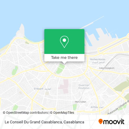 Le Conseil Du Grand Casablanca map