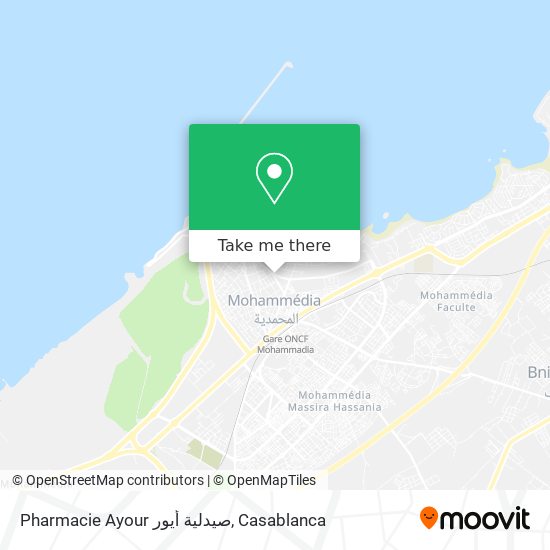 Pharmacie Ayour صيدلية أيور map