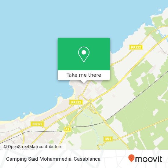 Camping Said Mohammedia map