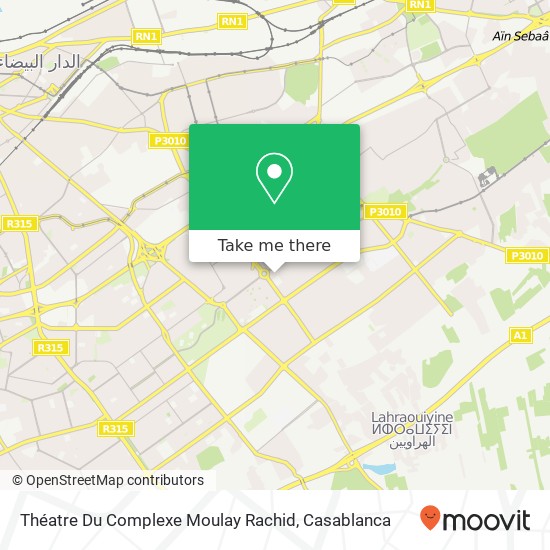 Théatre Du Complexe Moulay Rachid map