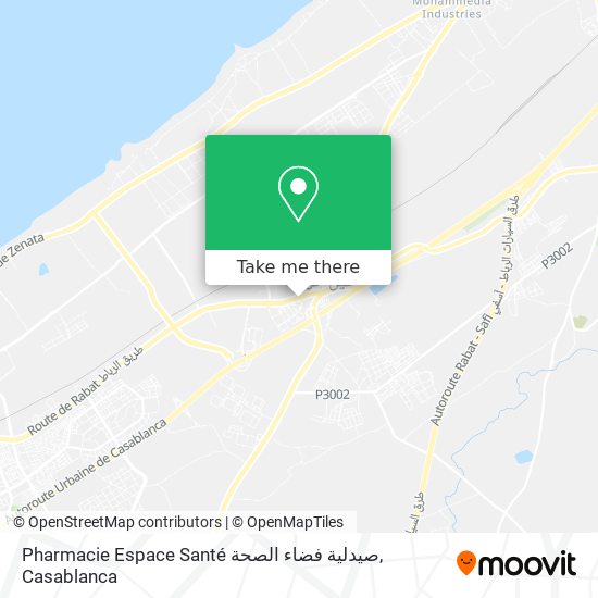 Pharmacie Espace Santé صيدلية فضاء الصحة map