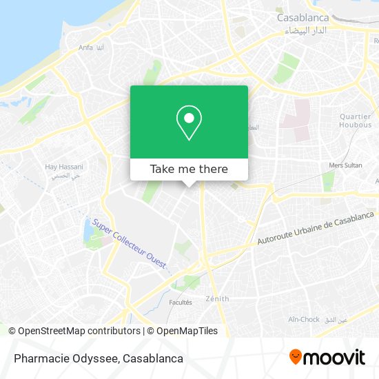 Pharmacie Odyssee map