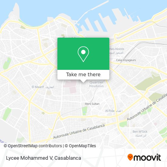 Lycee Mohammed V map
