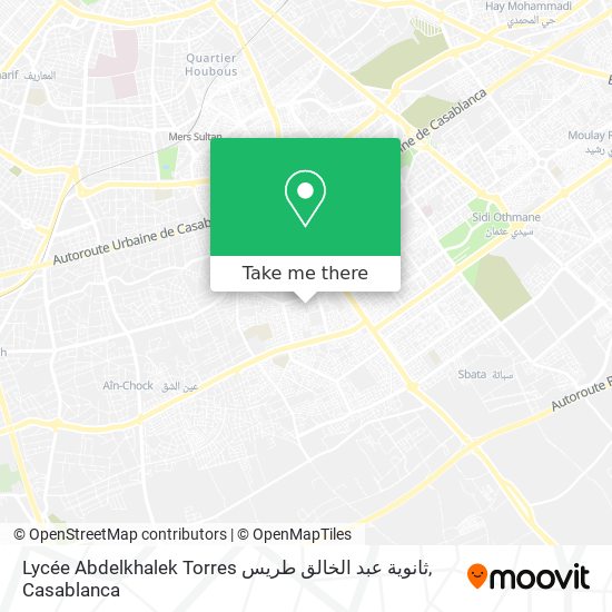 Lycée Abdelkhalek Torres ثانوية عبد الخالق طريس map