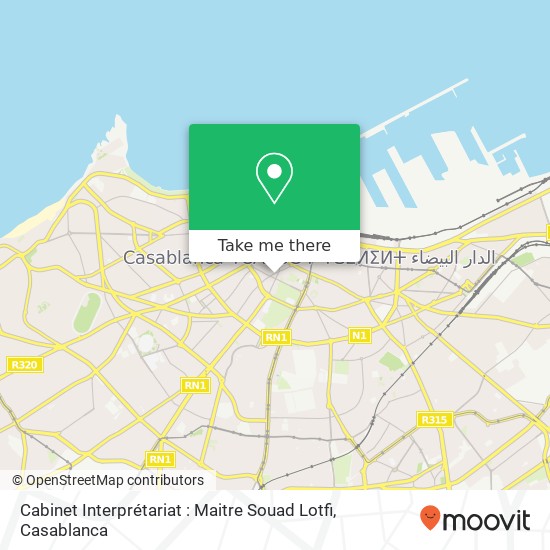 Cabinet Interprétariat : Maitre Souad Lotfi map