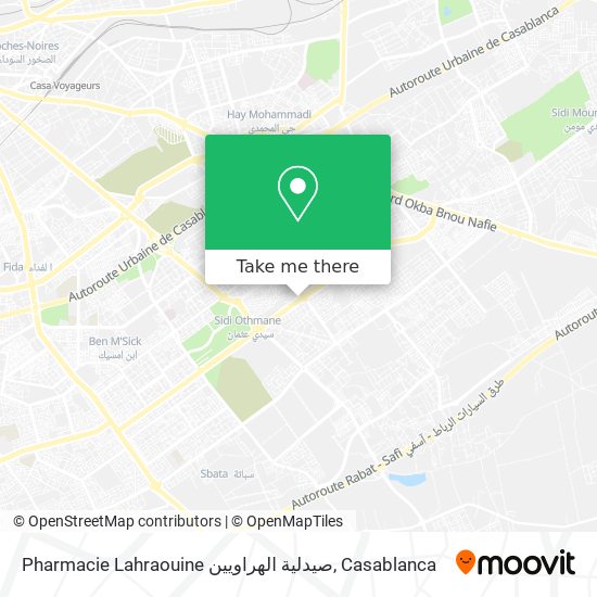 Pharmacie Lahraouine صيدلية الهراويين map