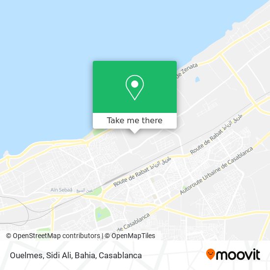 Ouelmes, Sidi Ali, Bahia map