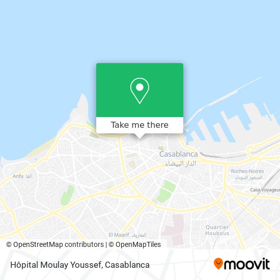 Hôpital Moulay Youssef map
