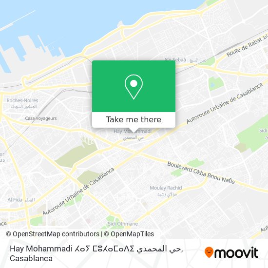Hay Mohammadi ⵃⴰⵢ ⵎⵓⵃⴰⵎⴰⴷⵉ حي المحمدي plan