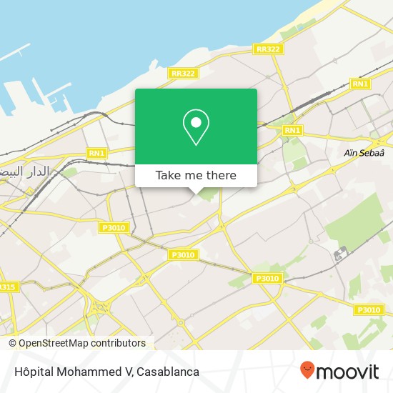 Hôpital Mohammed V map