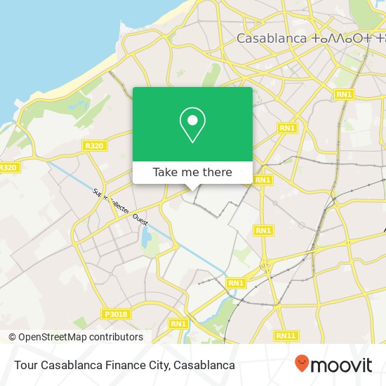 Tour Casablanca Finance City map