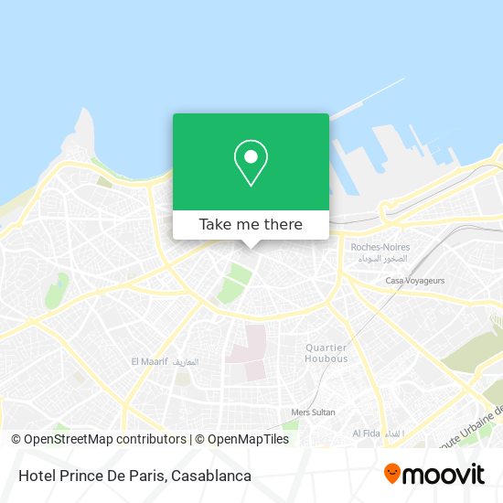 Hotel Prince De Paris map
