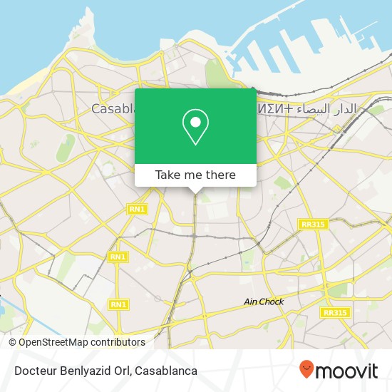 Docteur Benlyazid Orl map