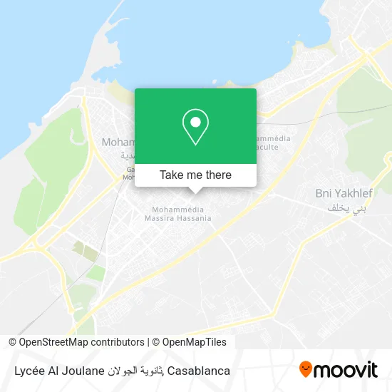 Lycée Al Joulane ثانوية الجولان map