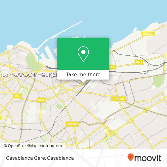 Casablanca Gare map