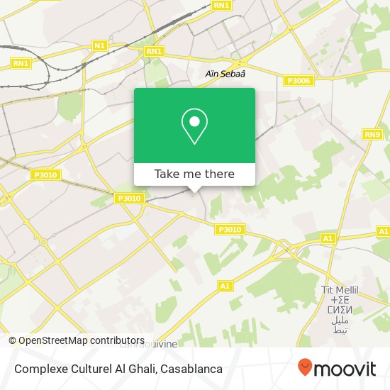 Complexe Culturel Al Ghali map