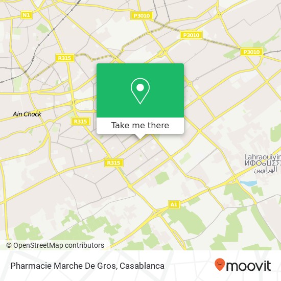Pharmacie Marche De Gros map