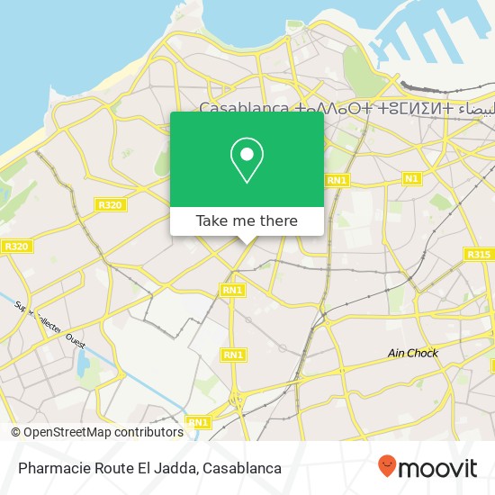 Pharmacie Route El Jadda plan