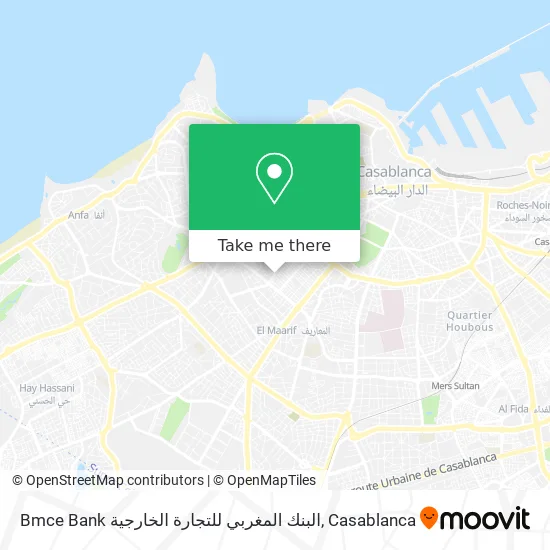 Bmce Bank البنك المغربي للتجارة الخارجية map
