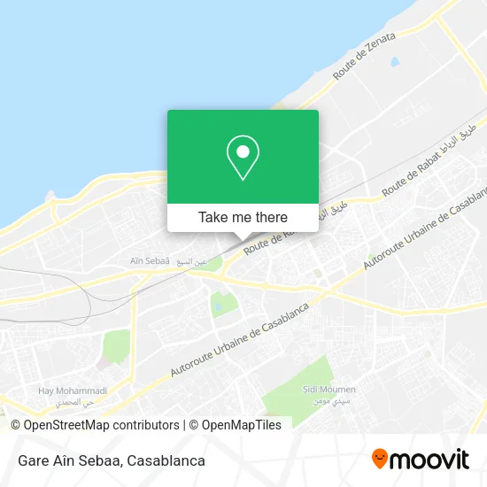 Gare Aîn Sebaa map