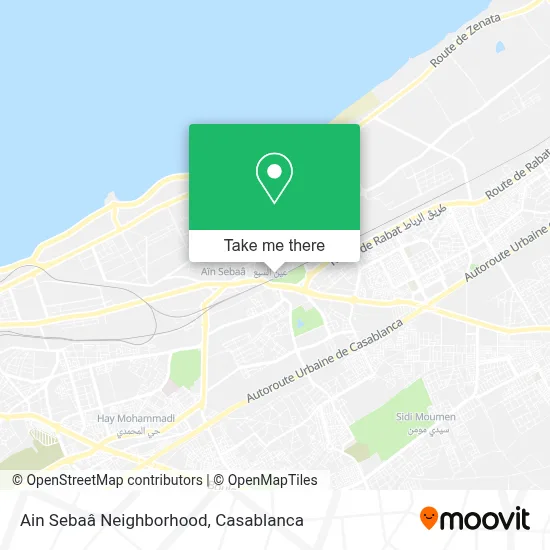 Ain Sebaâ Neighborhood map