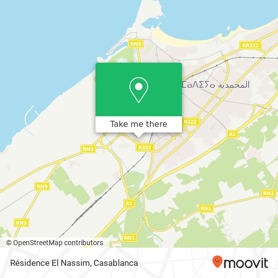 Résidence El Nassim map