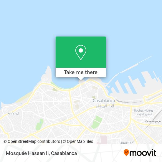 Mosquée Hassan II map