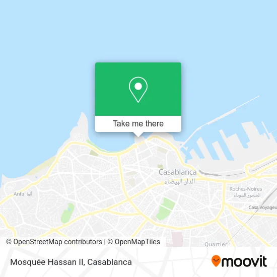 Mosquée Hassan II map