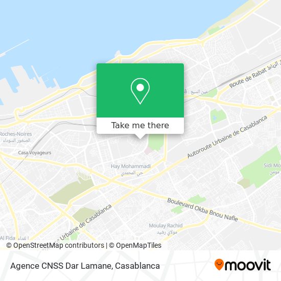 Agence CNSS Dar Lamane map
