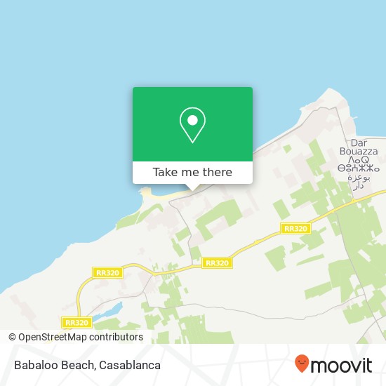 Babaloo Beach map