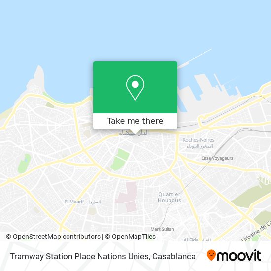 Tramway Station Place Nations Unies map