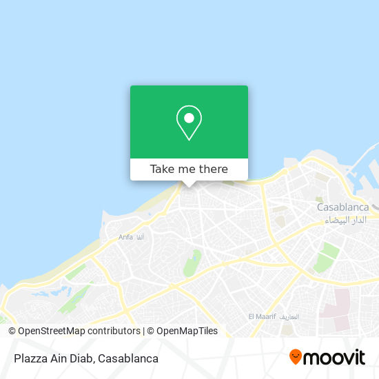 Plazza Ain Diab map