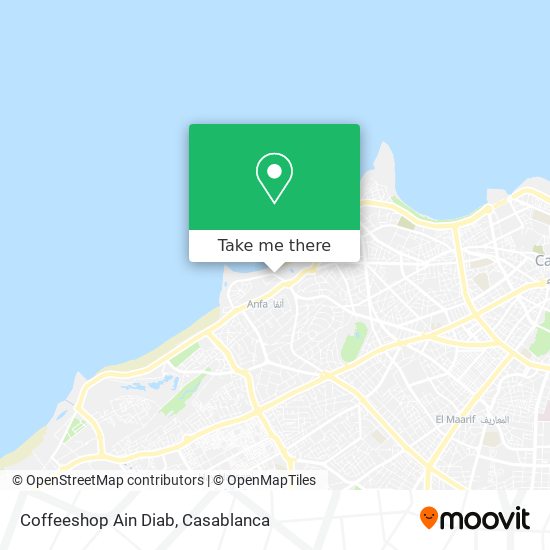 Coffeeshop Ain Diab map