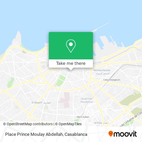 Place Prince Moulay Abdellah map