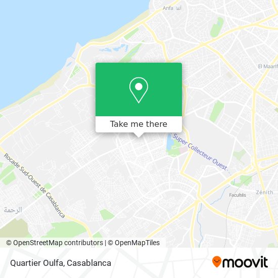 Quartier Oulfa map