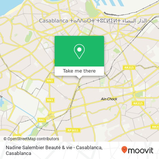 Nadine Salembier Beauté & vie - Casablanca map