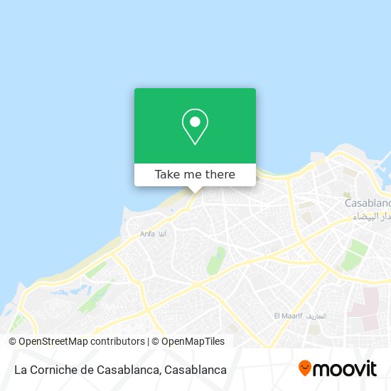 La Corniche de Casablanca map